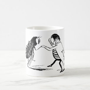 Mug Danse des insectes vintages; Volée de bleuet