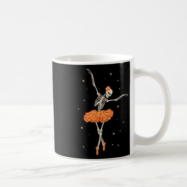 Mug Danse Skeleton Ballerina Ballet Danse Halloween (Droite)
