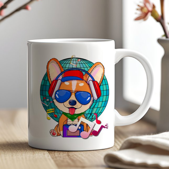 Mug Danser Corgi Kawaii Cute (Dancing Corgi Mug)