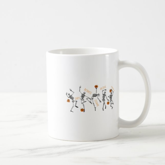 Mug Danser Skeleton Bible Vernis Dry Bones Venez Vivan (Droite)