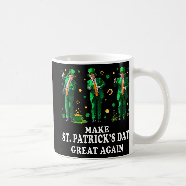 Mug Danses amusantes de Trump Faire de Saint-Patricks  (Droite)