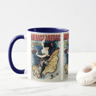 Mug Danseur de flamenco Art Nouveau vintage, Ambassade