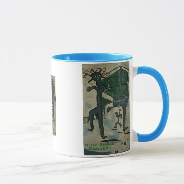 Mug danseurs de break bleus (Droite)