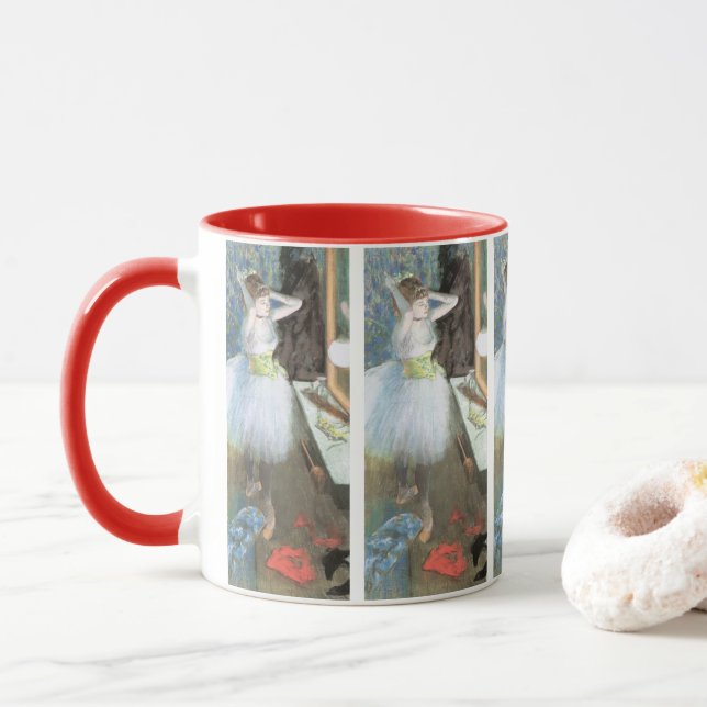 Mug Danseuse dans sa loge d'Edgar Degas (Avec donut)