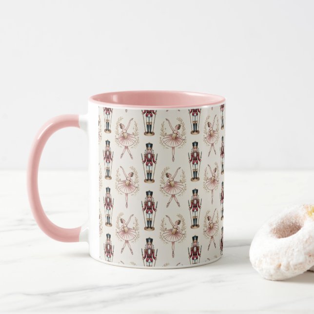 Mug Danseuse de ballet Casse-Noisette arbre de Noël  (Avec donut)