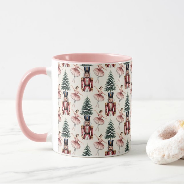 Mug Danseuse de ballet Casse-Noisette arbre de Noël  (Avec donut)