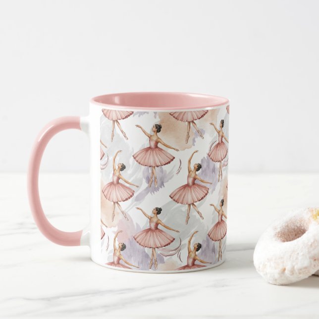 Mug Danseuse de ballet Casse-Noisette arbre de Noël  (Avec donut)