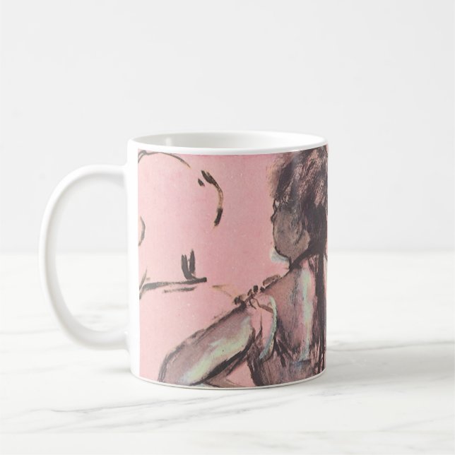 Mug Danseuse de dos, mains sur les hanches par Edgar D (Gauche)
