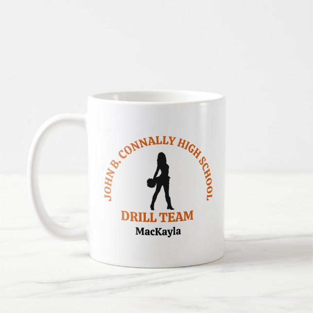 Mug Danseuse de l'équipe de drill de l'école secondair (Gauche)
