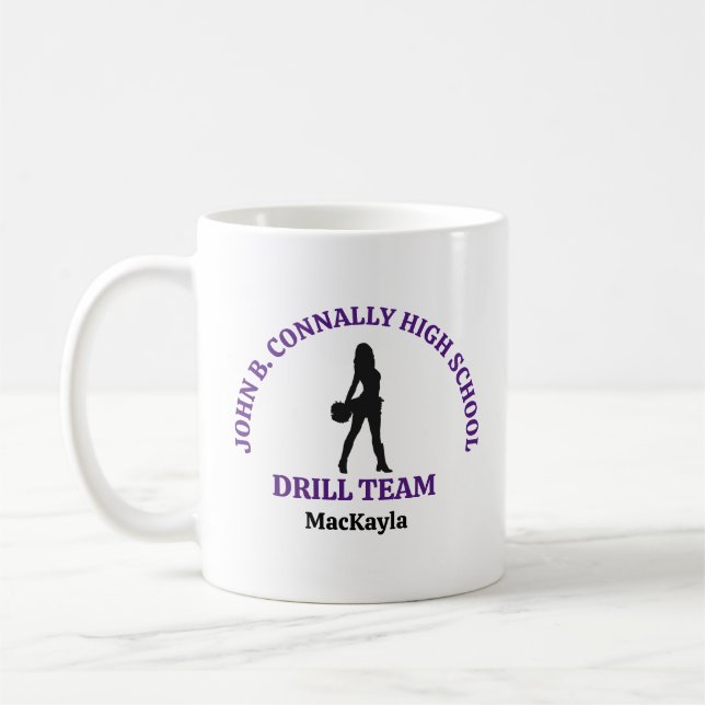Mug Danseuse de l'équipe de drill de l'école secondair (Gauche)