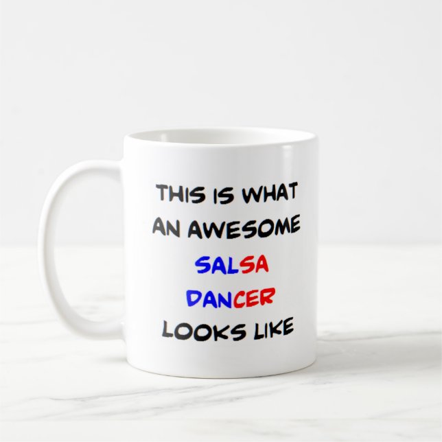 Mug danseuse de salsa, géniale (Gauche)