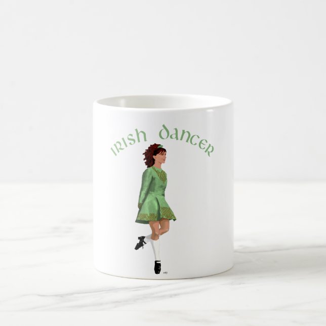 Mug Danseuse de step irlandais - Vert (Centre)