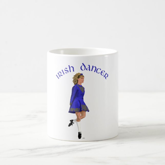 Mug Danseuse Irlandaise Blonde en Bleu (Centre)