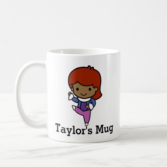 Mug Danseuse mignonne, jazz / ballet (Gauche)