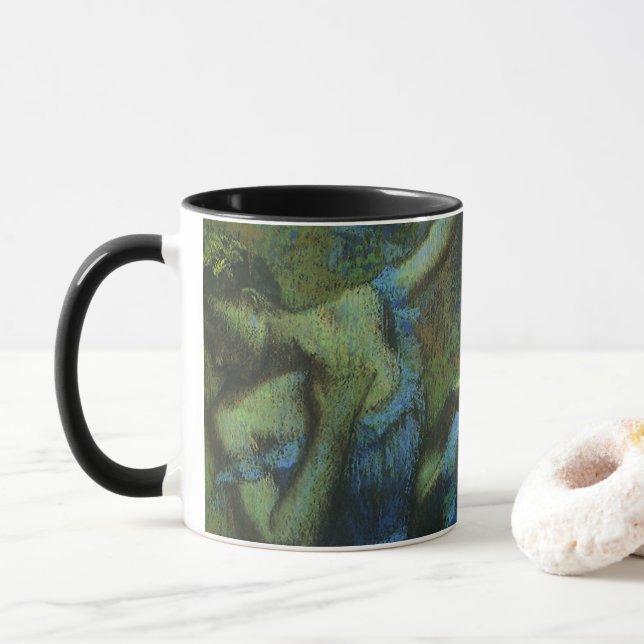Mug Danseuses bleues par Edgar Degas, Impressionnisme  (Avec donut)