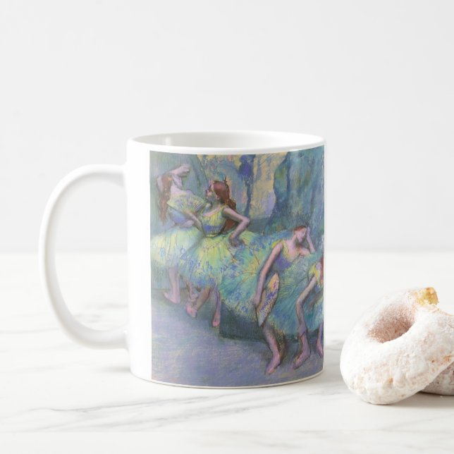 Mug Danseuses de ballet dans les coulisses d'Edgar Deg (Avec donut)