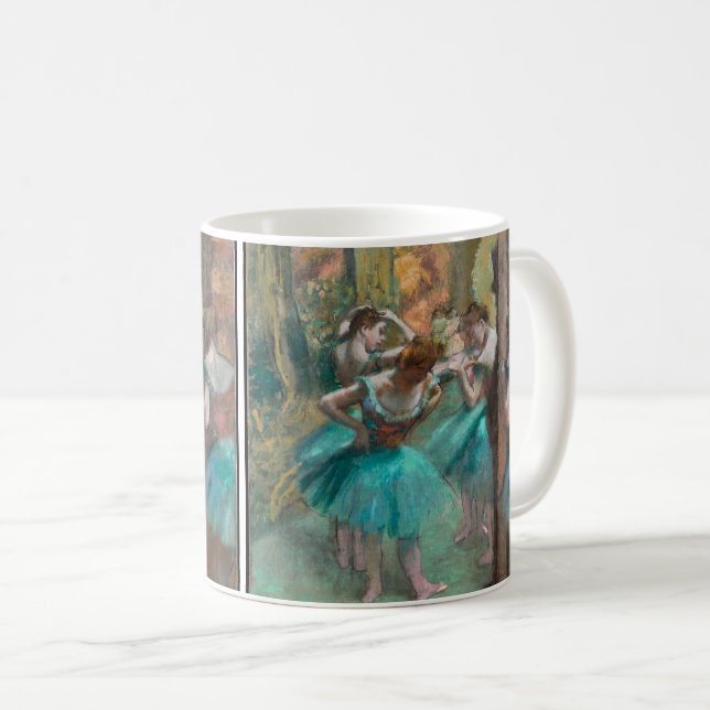 Mug Danseuses Rose et Vert par Edgar Degas (Devant droit)