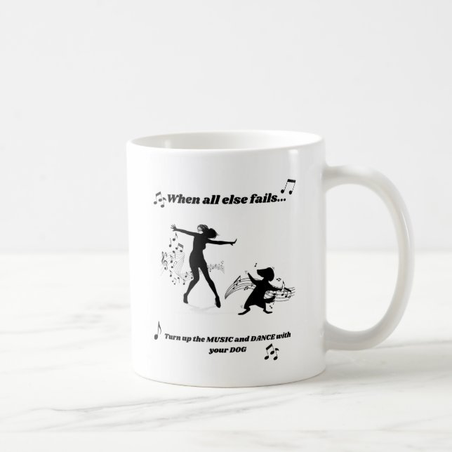 Mug Dansez avec votre chien  (Droite)