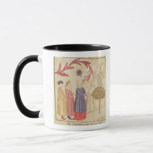 Mug Dante et Virgil dans le paradis terrestre