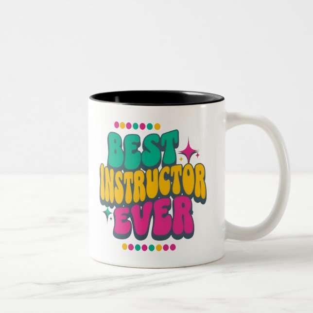 Mug d'appréciation Super rétro coloré (Droit)