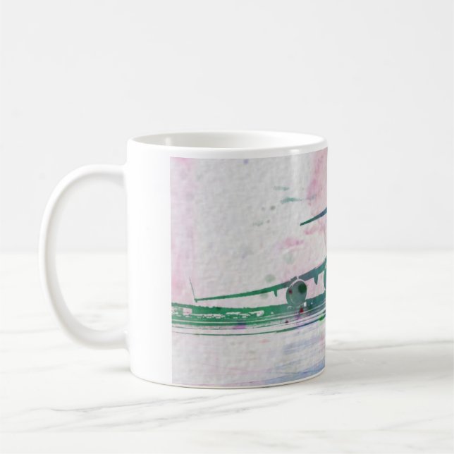 Mug d'aquarelle C-17A Globemaster III (Gauche)
