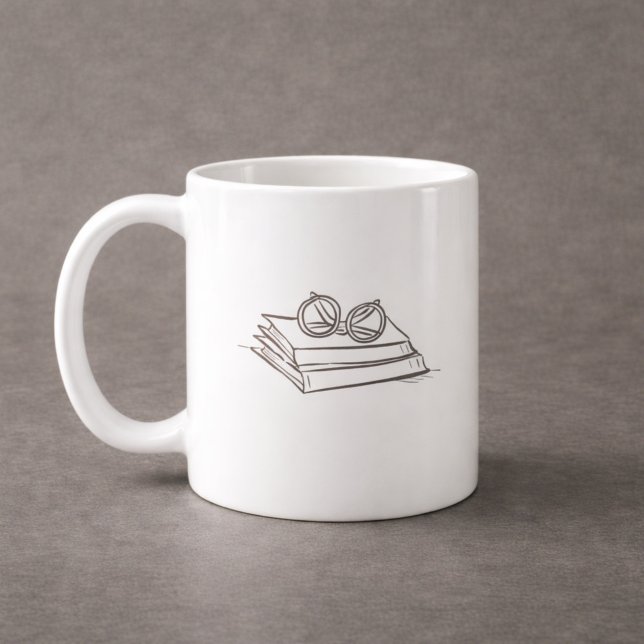 Mug Dark Academia – Vintage Book Art | Introvert Gift  (Créateur téléchargé)