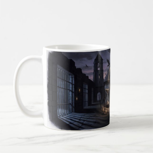 Mug Dark Gothic Raven 'Que Ton Nom Soit Sanctifié' (Gauche)