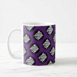 Mug Dark Purple Custom logo business pattern employee