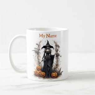 Mug Dark Shadow Queen : Halloween Witch Customisée Cou