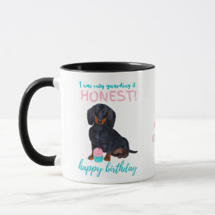 Mug Darling Dachshund Chien Funny MOM ou papas Anniver