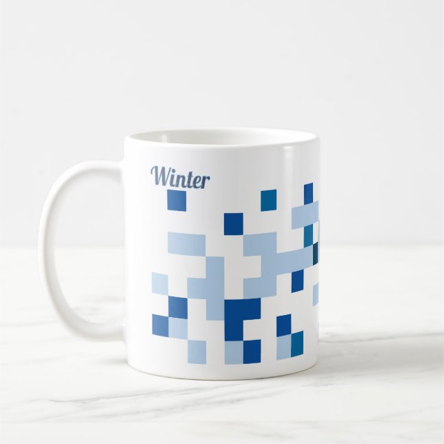 Mug d'art Abstrait - Hiver (Gauche)
