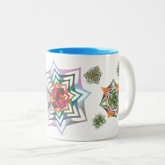 Mug d'art floral 3 et 4 feuilles