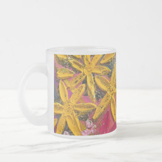 Mug d'art floral à texture 3D