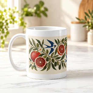 Mug d'art populaire Oranges et Olives