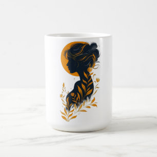 Mug d'art Silhouette de Femme Élégante