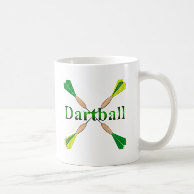 Mug Dartball Vert et Or (Droite)