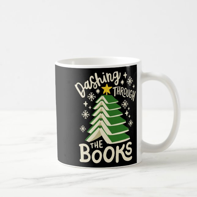 Mug Dashing Through The Books Christmas Book Lovers Me (Droite)