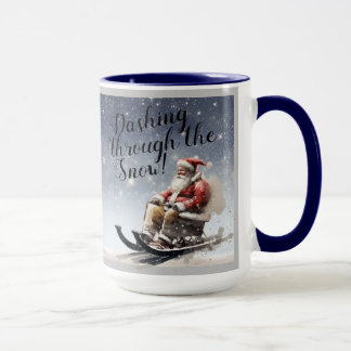 Mug "Dashing through the Snow !" Café/Boue de thé