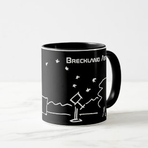 Mug d'Astro Breckland noir (avec texte)