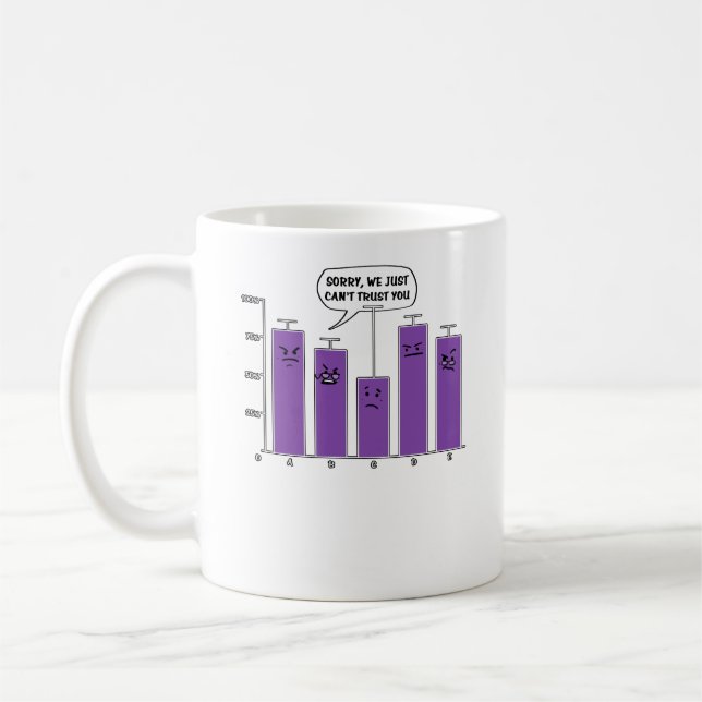 Mug Data Analysis Science Geek Nerd plaisanterie (Gauche)