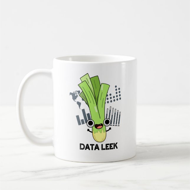 Mug Data Leek Funny Ordinateur Veggie Pun (Gauche)