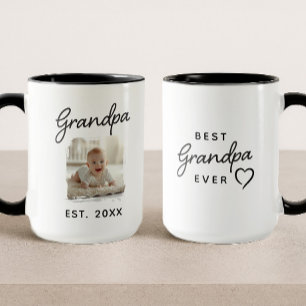 Mug Date de la meilleure photo de grand-père jamais ét