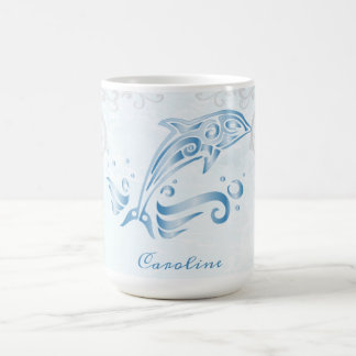 Mug Dauphin bleu Boug de café personnalisé