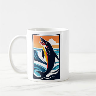 Mug Dauphin dans la mer - Majestic Marine Life