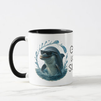 Mug Dauphin en Lunettes de Soleil – Journée de la Bale
