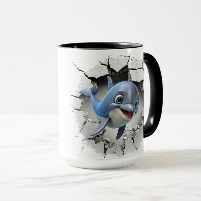 Mug Dauphin mignon (Devant droit)