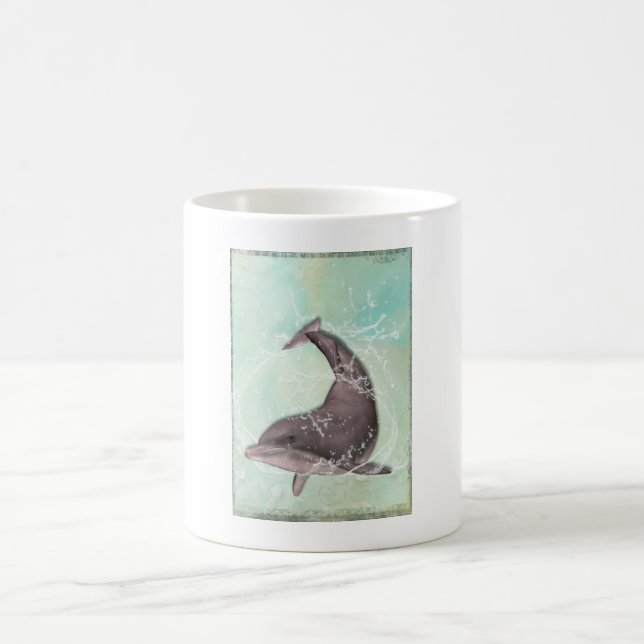 Mug Dauphin se balançant dans l'eau verte Cool (Centre)