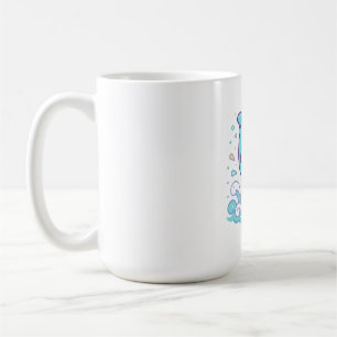 Mug Dauphin Splash Bubble Mignon Animal Marin Personna