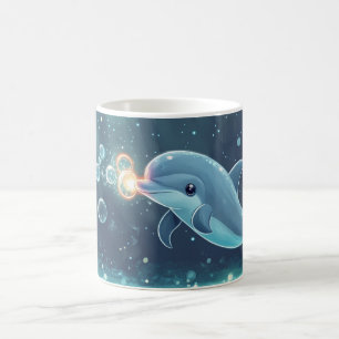 Mug dauphin Style de dessin animé vibrant Mignon Café