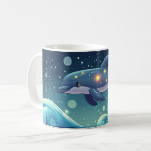 Mug dauphin Style de dessin animé vibrant Mignon Café